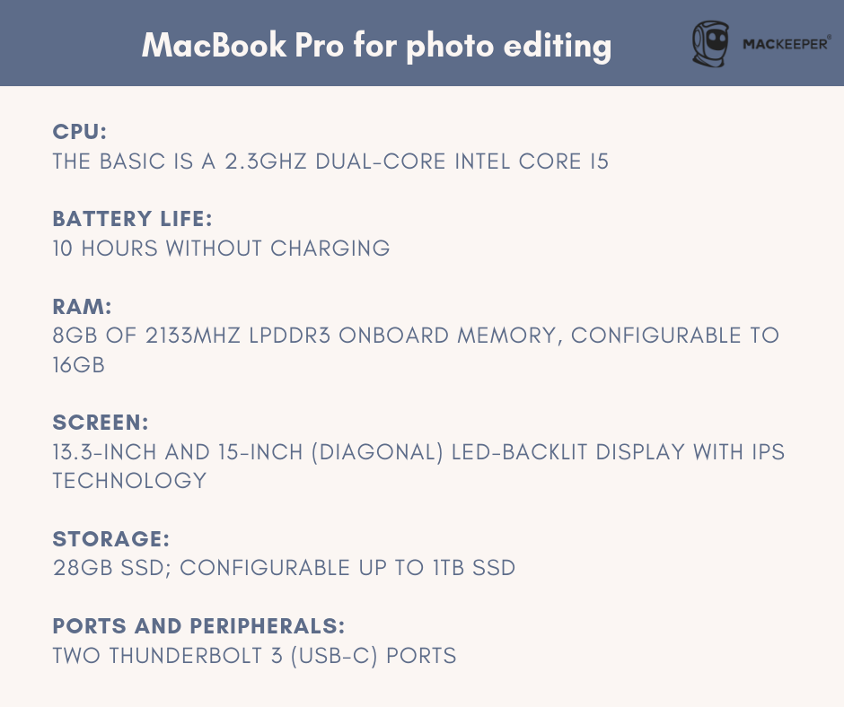 best mac pro for photo editing