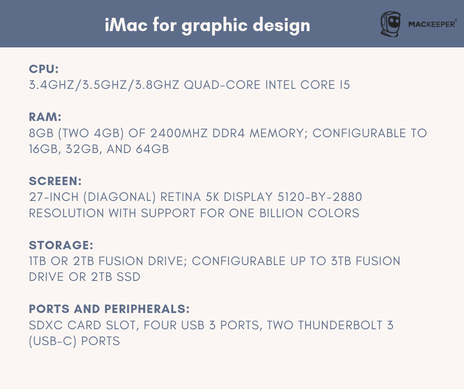 le meilleur ordinateur pour la conception graphique iMac