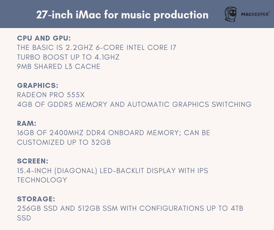 quel mac acheter pour la production musicale mackeeper