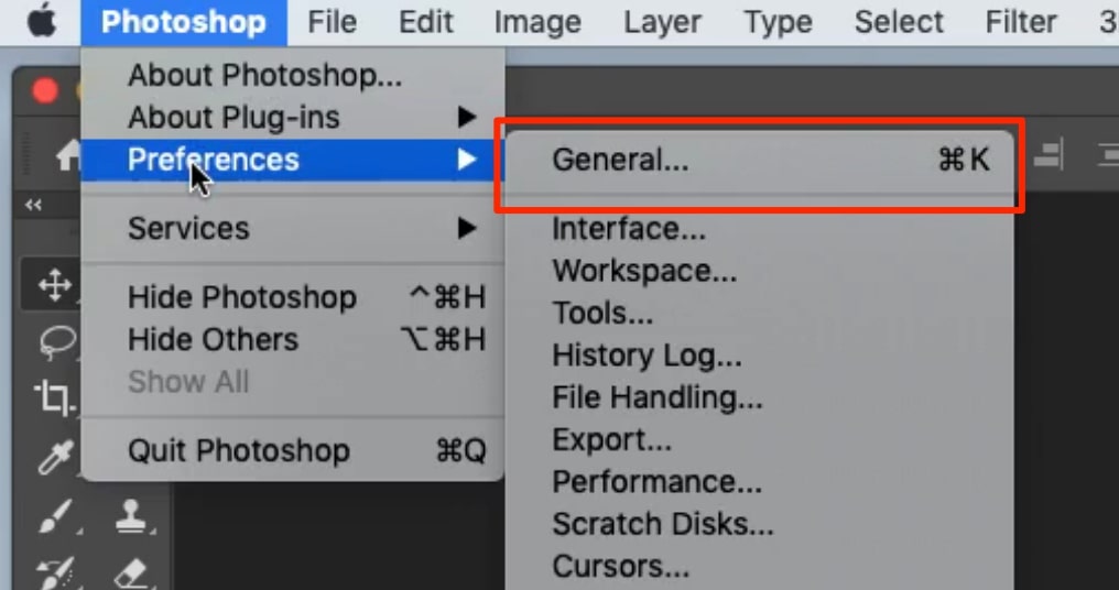 photoshop preferences general photoshop preferences general