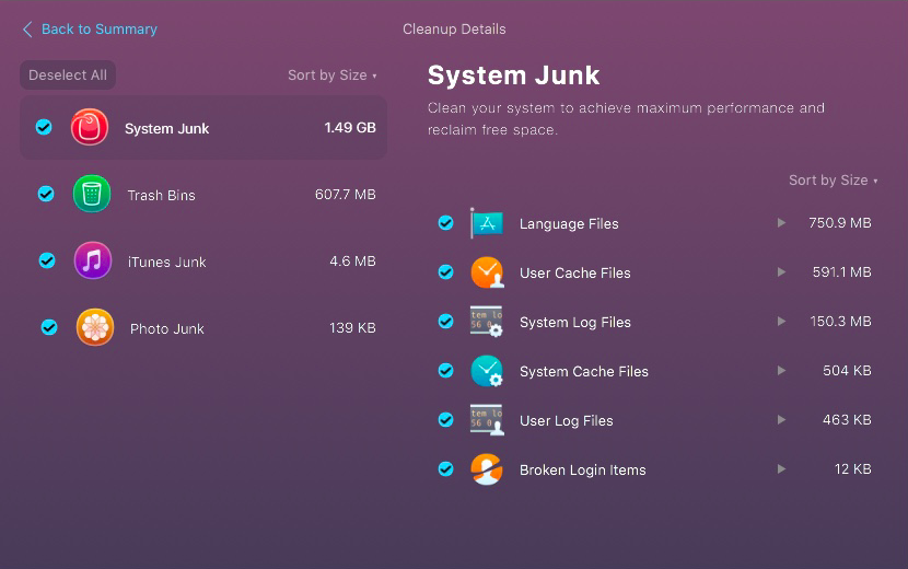 CleanMyMac X system junk CleanMyMac X system junk