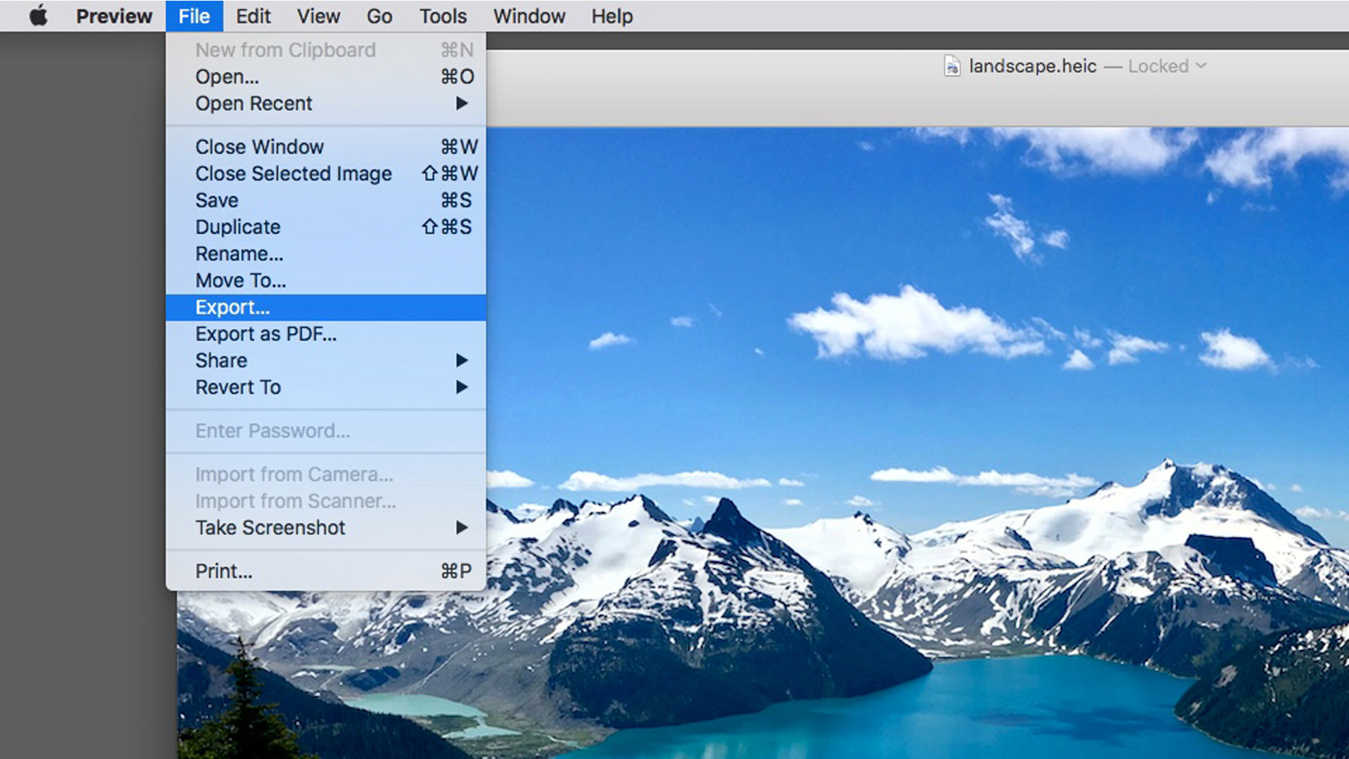 preview app export files menu preview app export files menu