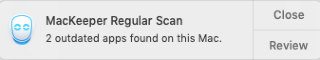 mackeeper regular scan popup with outdated apps message mackeeper regular scan popup with outdated apps message