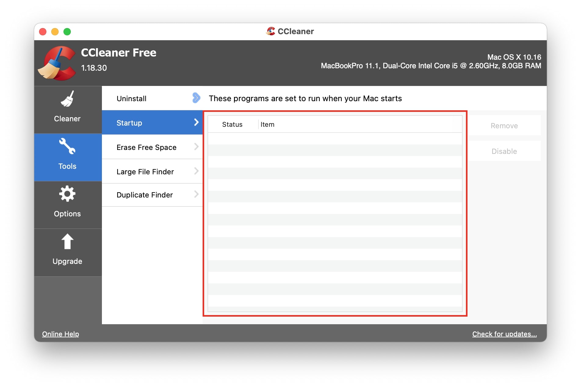 startup manager in ccleaner startup manager in ccleaner