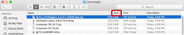 sorting files in the downloads folder by size sorting files in the downloads folder by size