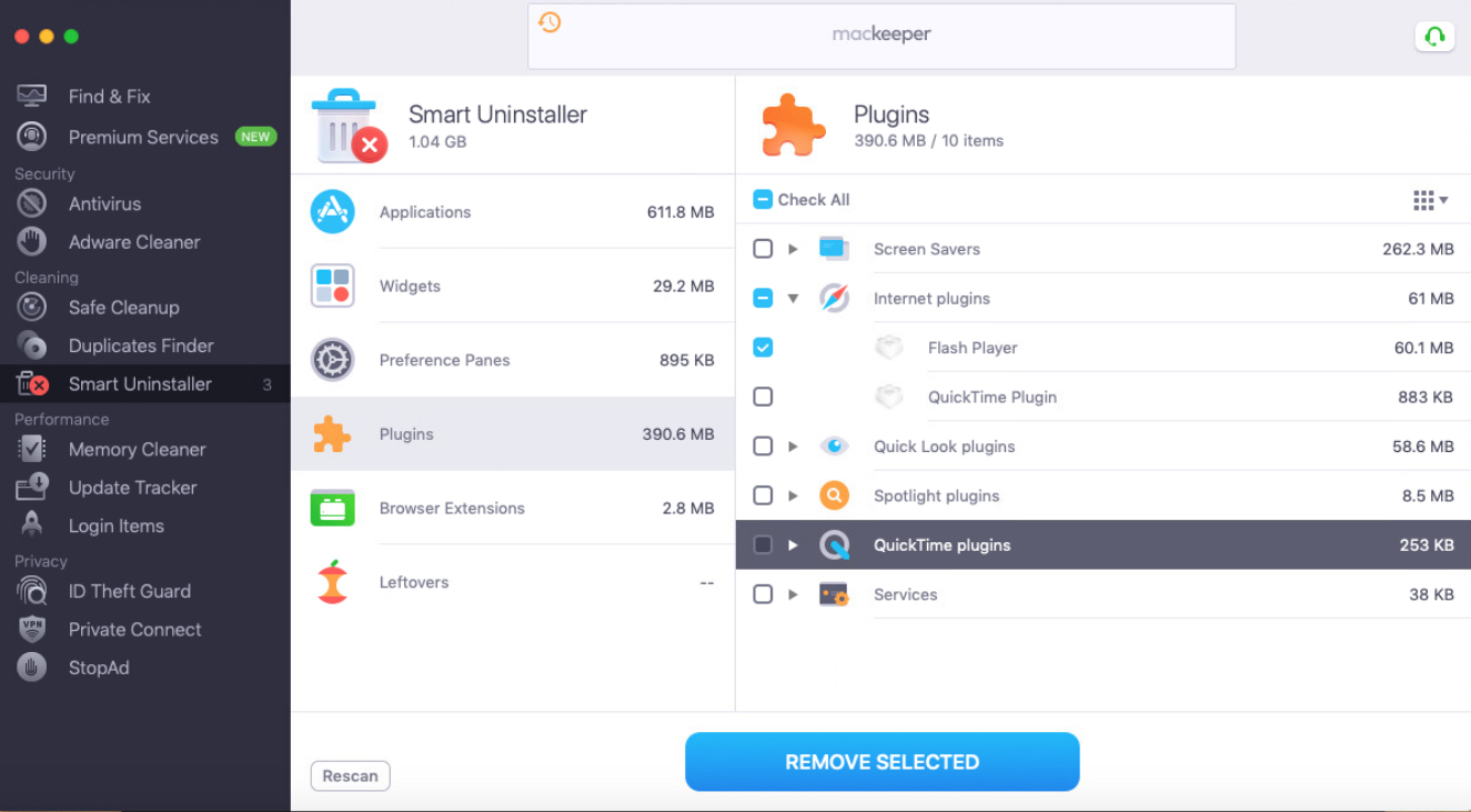 smart uninstaller plugins tab smart uninstaller plugins tab