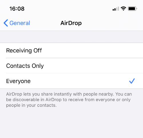 airdrop settings on iphone airdrop settings on iphone