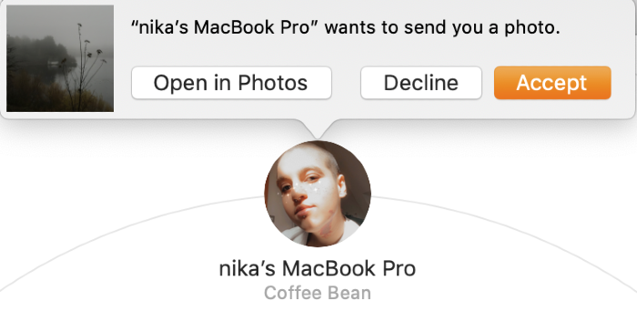 accept or decline a file notification in airdrop accept or decline a file notification in airdrop