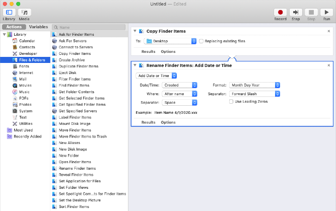 automator mac function automator mac function