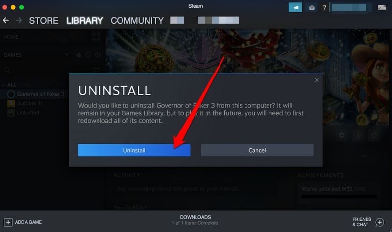 steam uninstall window steam uninstall window