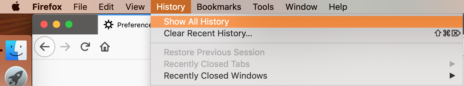 show all history button in history menu in firefox on mac show all history button in history menu in firefox on mac