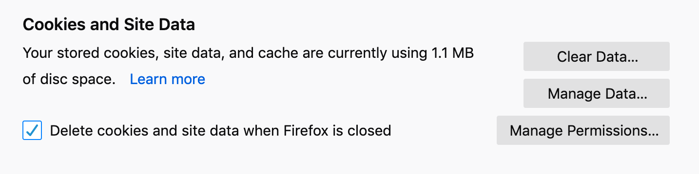 cookies and site data menu in firefox cookies and site data menu in firefox