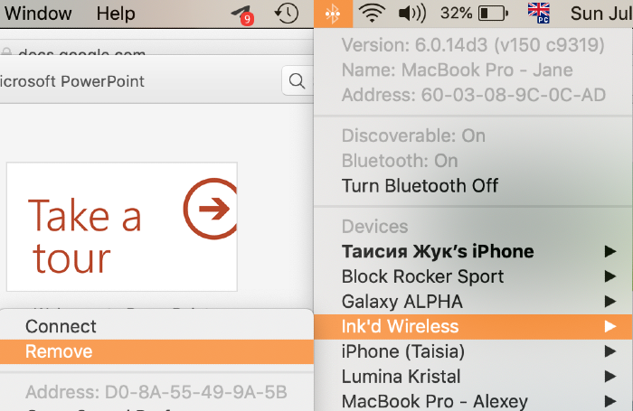 remove a bluetooth device from the bluetooth icon menu when holding option key remove a bluetooth device from the bluetooth icon menu when holding option key
