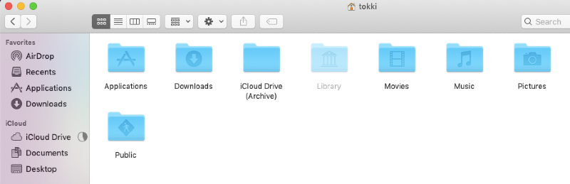 finding library folder on mac