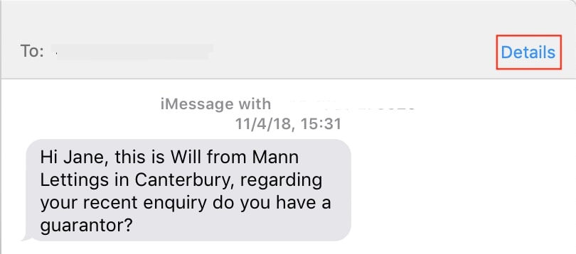 imessages details button imessages details button