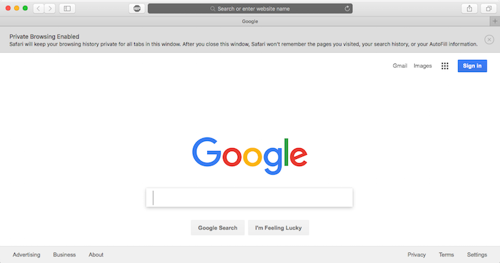 safari browser window in private incognito mode safari browser window in private incognito mode