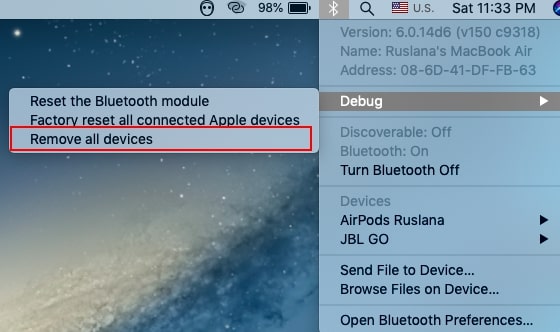 remove all bluetooth devices remove all bluetooth devices