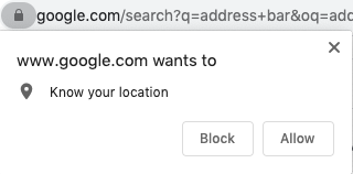 example of popup in chrome example of popup in chrome