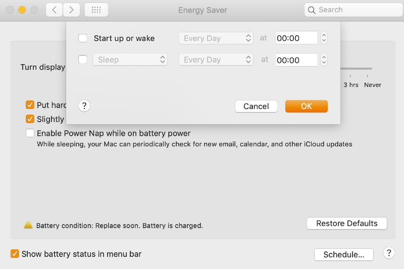 what are the best setting for sleep and screen saver mac