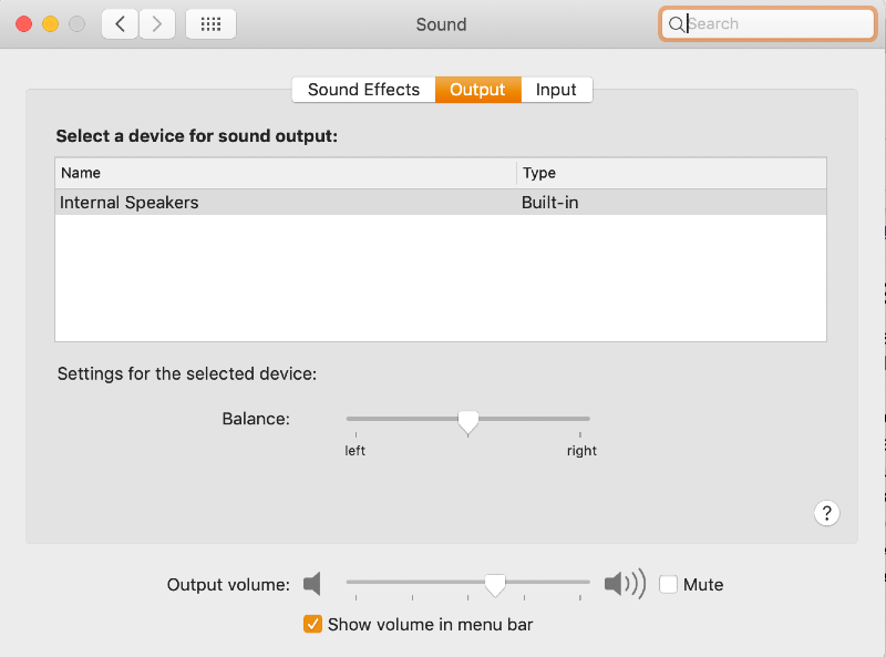inte4rnal speaker no longer liste din audio no sound macbook pro