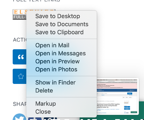 options for screen record snapshot
