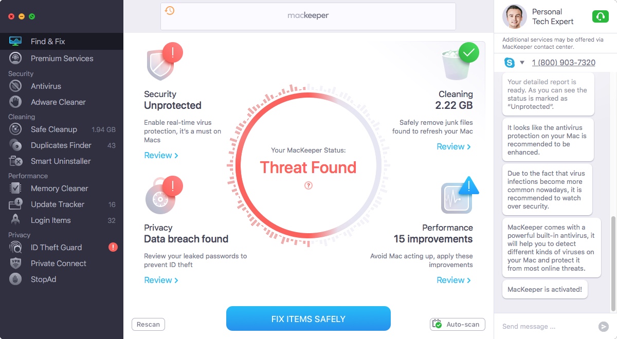 mackeeper 5 find & fix tab mackeeper 5 find & fix tab