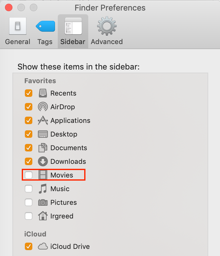click on preferences in the finder menu click on preferences in the finder menu