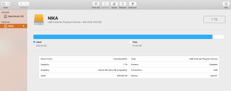 external disk open in disk utility external disk open in disk utility