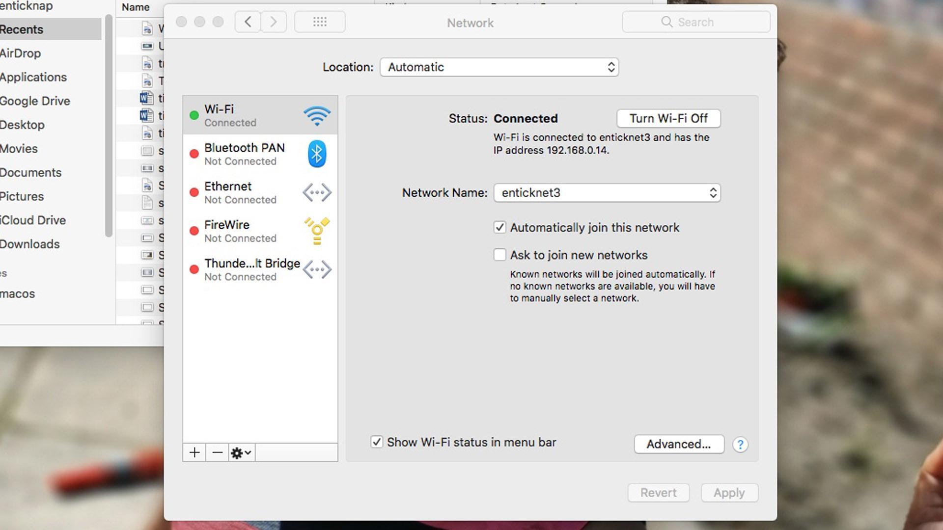 system preferences network system preferences network