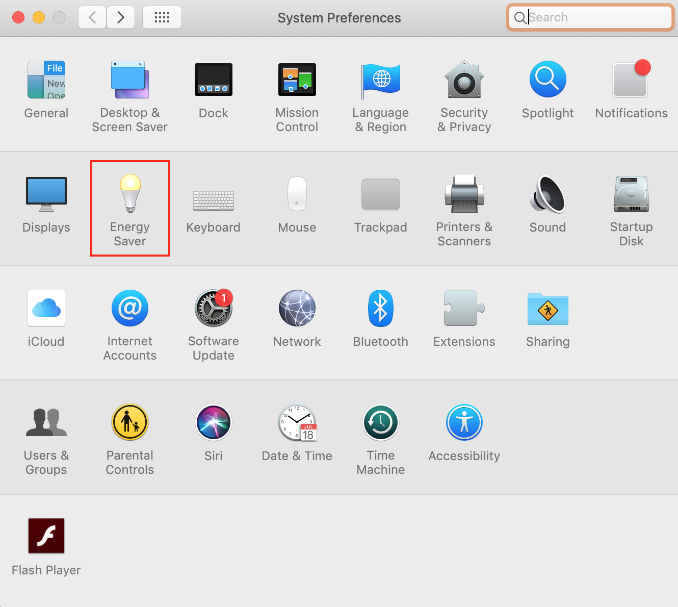 open energy saver in the second pane in system preferences open energy saver in the second pane in system preferences