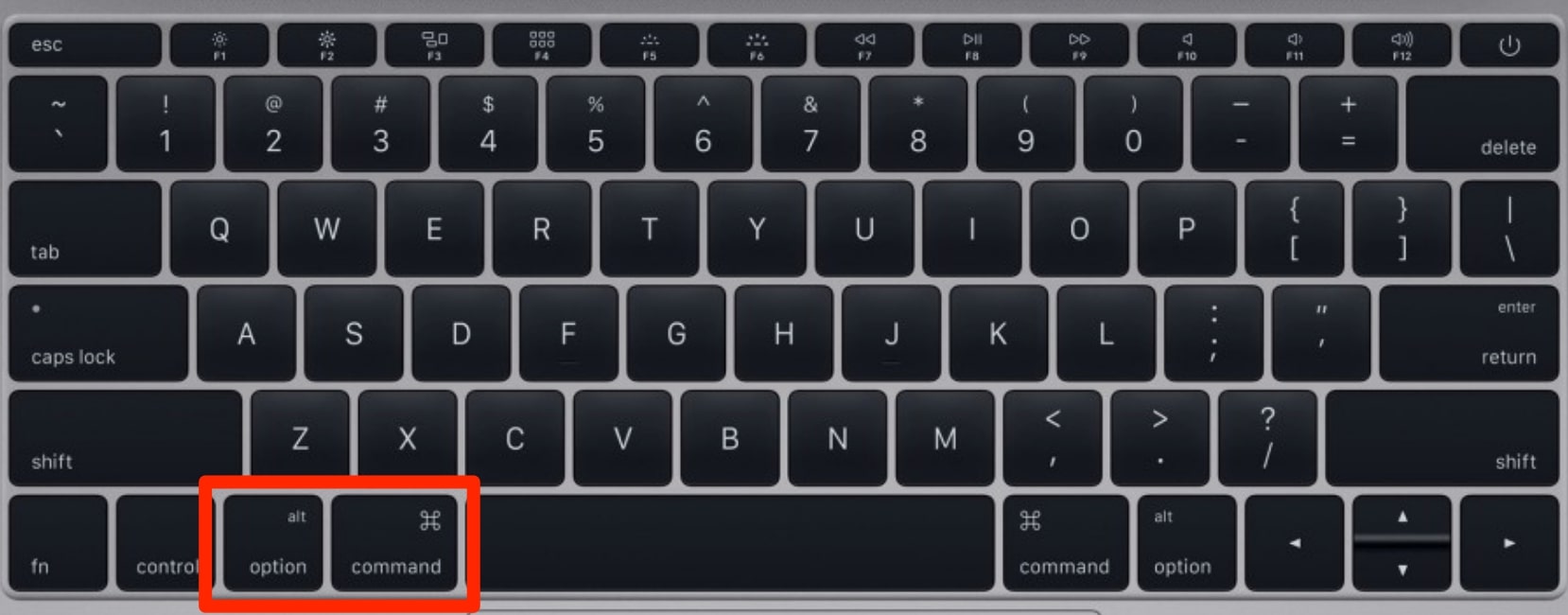 command option keys command option keys