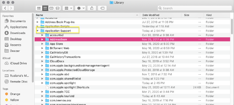 random clean me folder mac