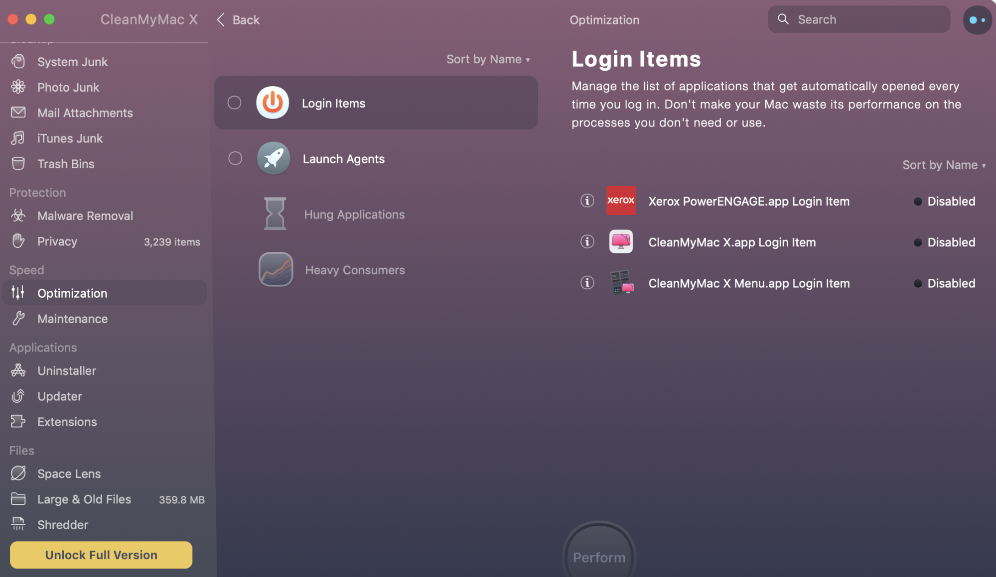 clean my mac login items clean my mac login items