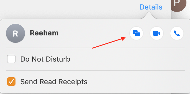 share screen button in messages share screen button in messages