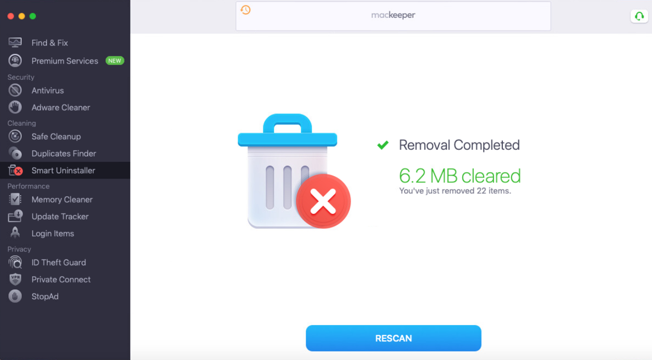 removal completed window in smart uninstaller removal completed window in smart uninstaller