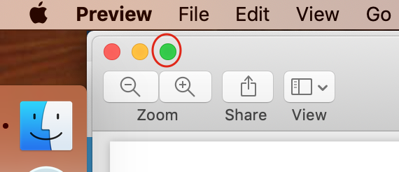 location of the green circle to launch split screen on mac location of the green circle to launch split screen on mac
