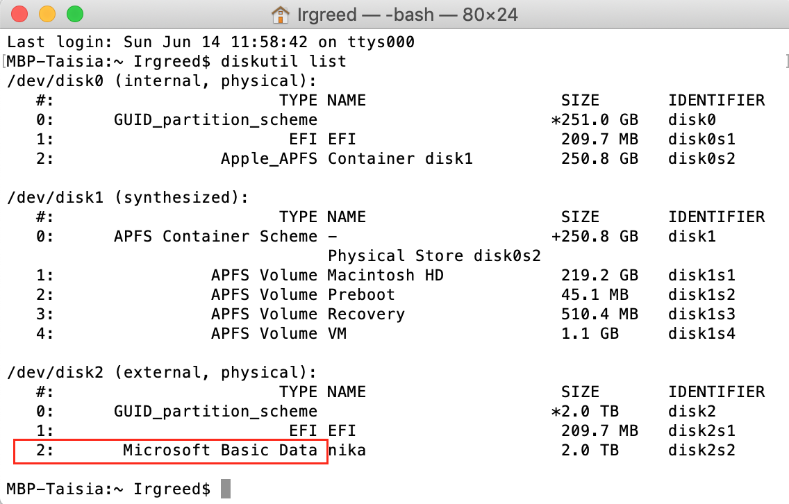 check your disk format in terminal with diskutil command check your disk format in terminal with diskutil command