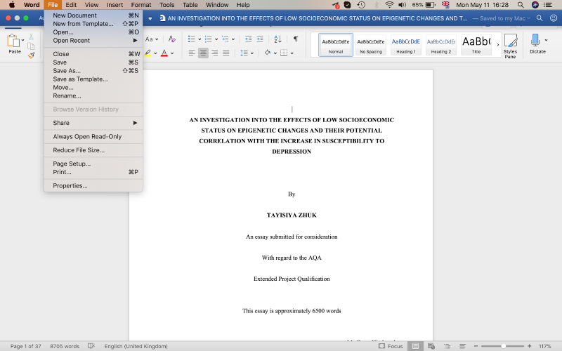a Microsoft Word window with the File section selected from the top menu displaying the option to browse version history a Microsoft Word window with the File section selected from the top menu displaying the option to browse version history