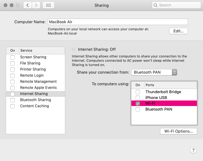 internet sharing on a mac to computers using wi-fi internet sharing on a mac to computers using wi-fi