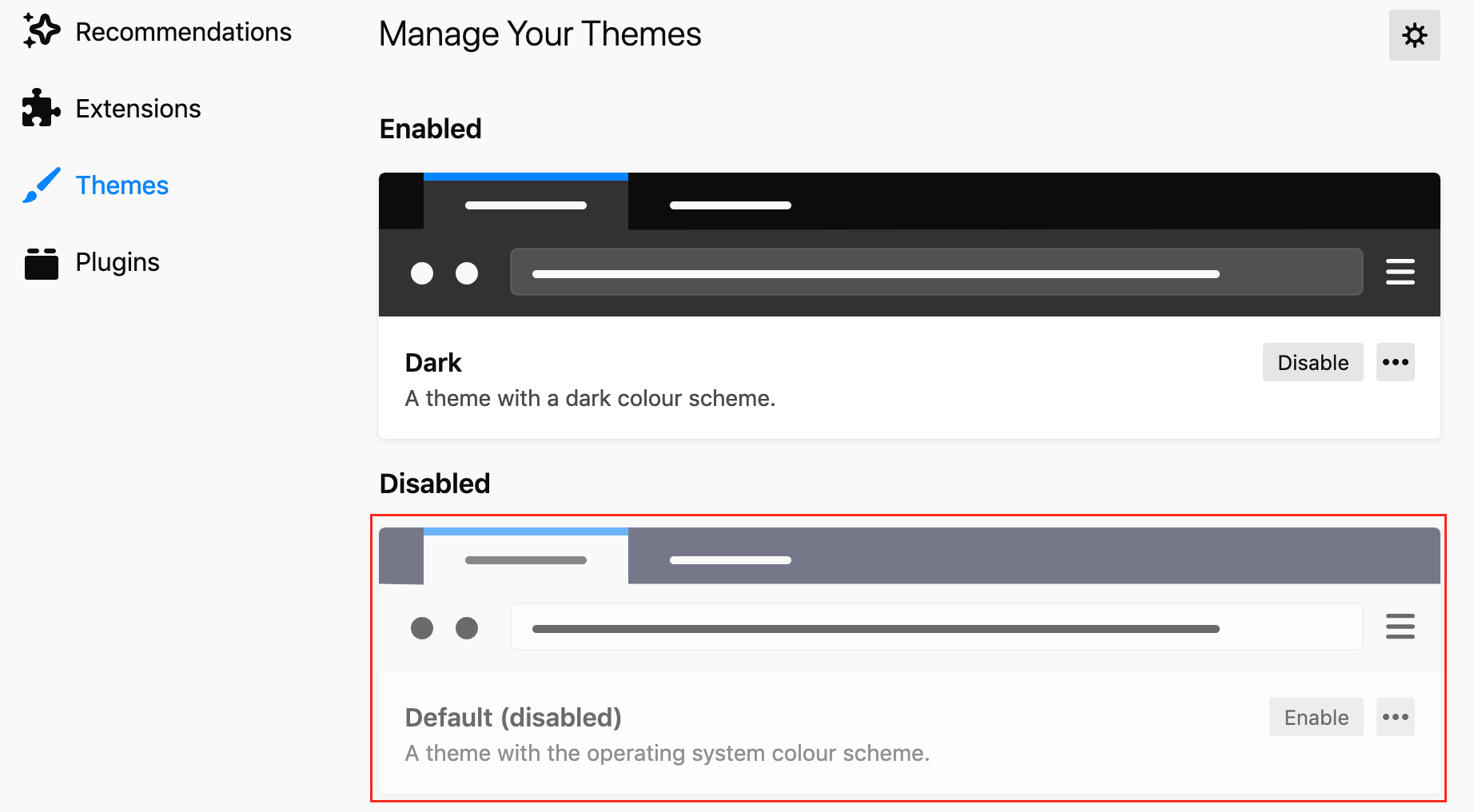 manage your themes menu in firefox manage your themes menu in firefox