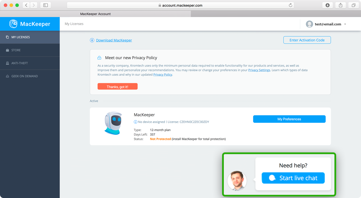MacKeeper support MacKeeper support