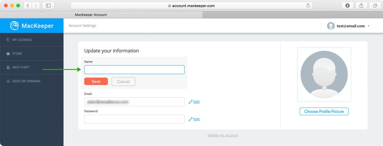 change your MacKeeper account email or password change your MacKeeper account email or password