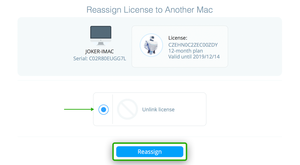mackeeper license status reassign mackeeper license status reassign