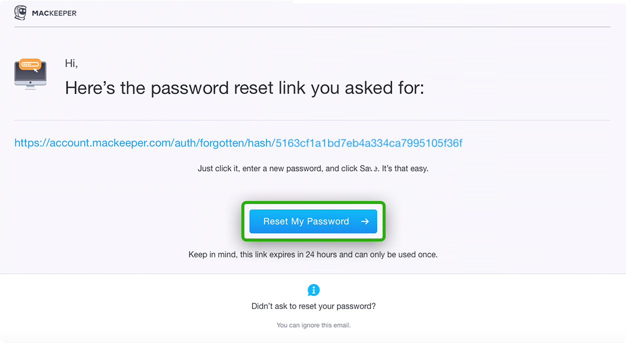 forgot your MacKeeper password forgot your MacKeeper password