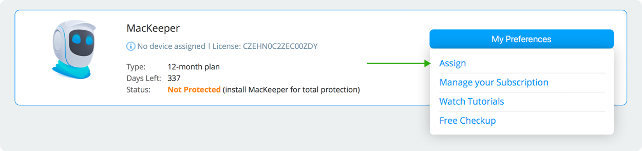mackeeper license status reassign mackeeper license status reassign