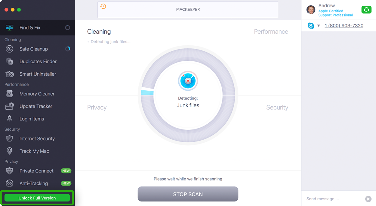 Unlock MacKeeper Unlock MacKeeper