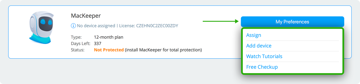 manage MacKeeper licenses manage MacKeeper licenses