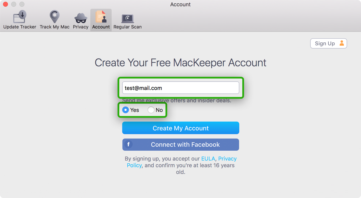 create a MacKeeper account create a MacKeeper account
