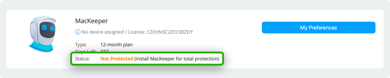 mackeeper license status mackeeper license status