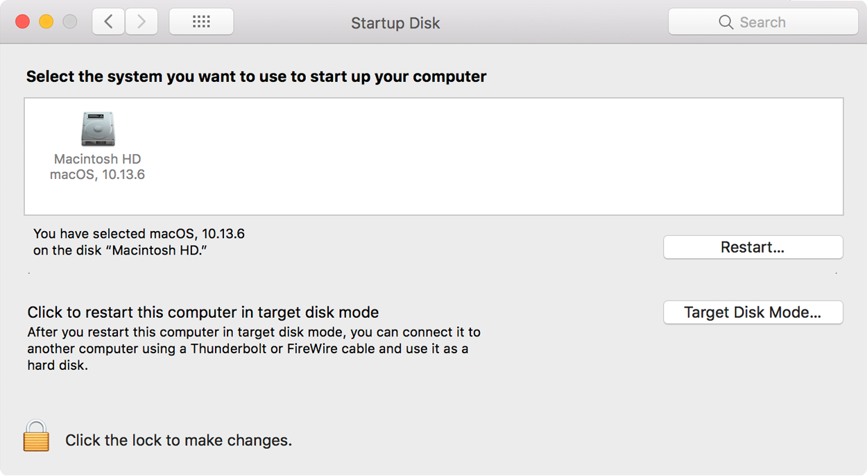 macbook pro startup disk full